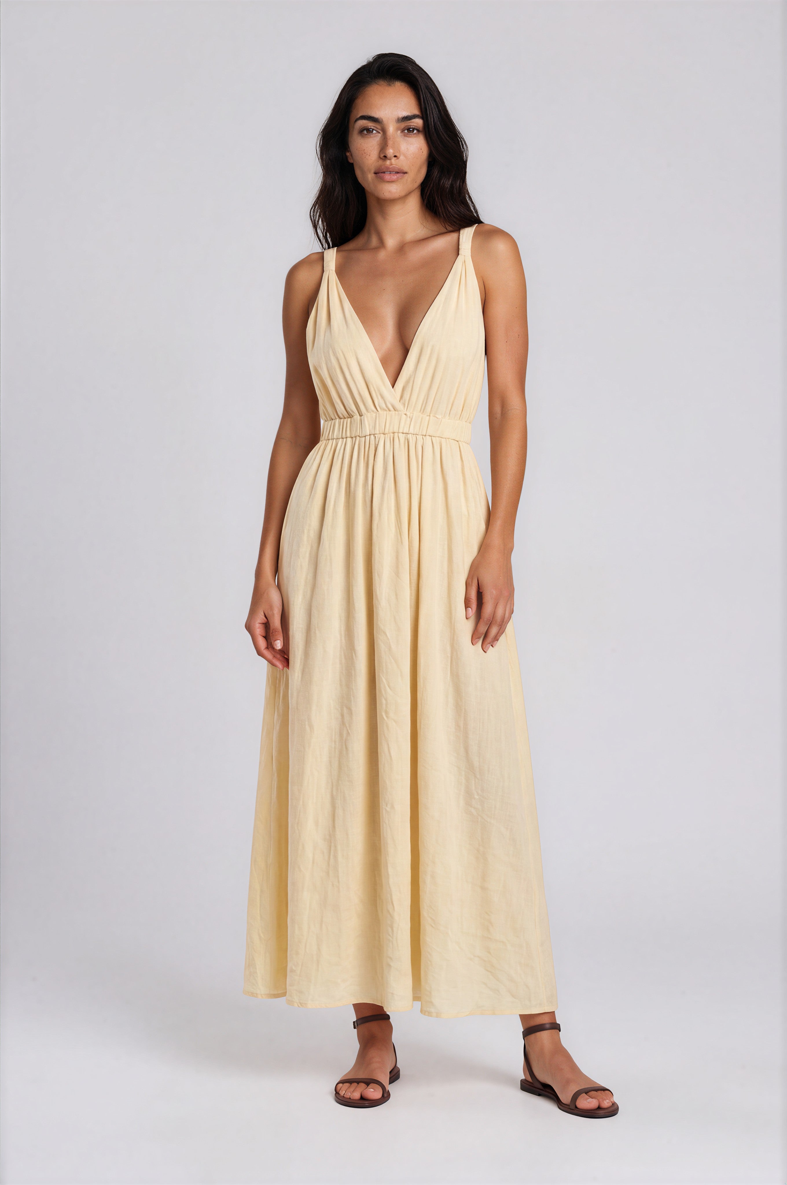 120% Lino Natural Dress