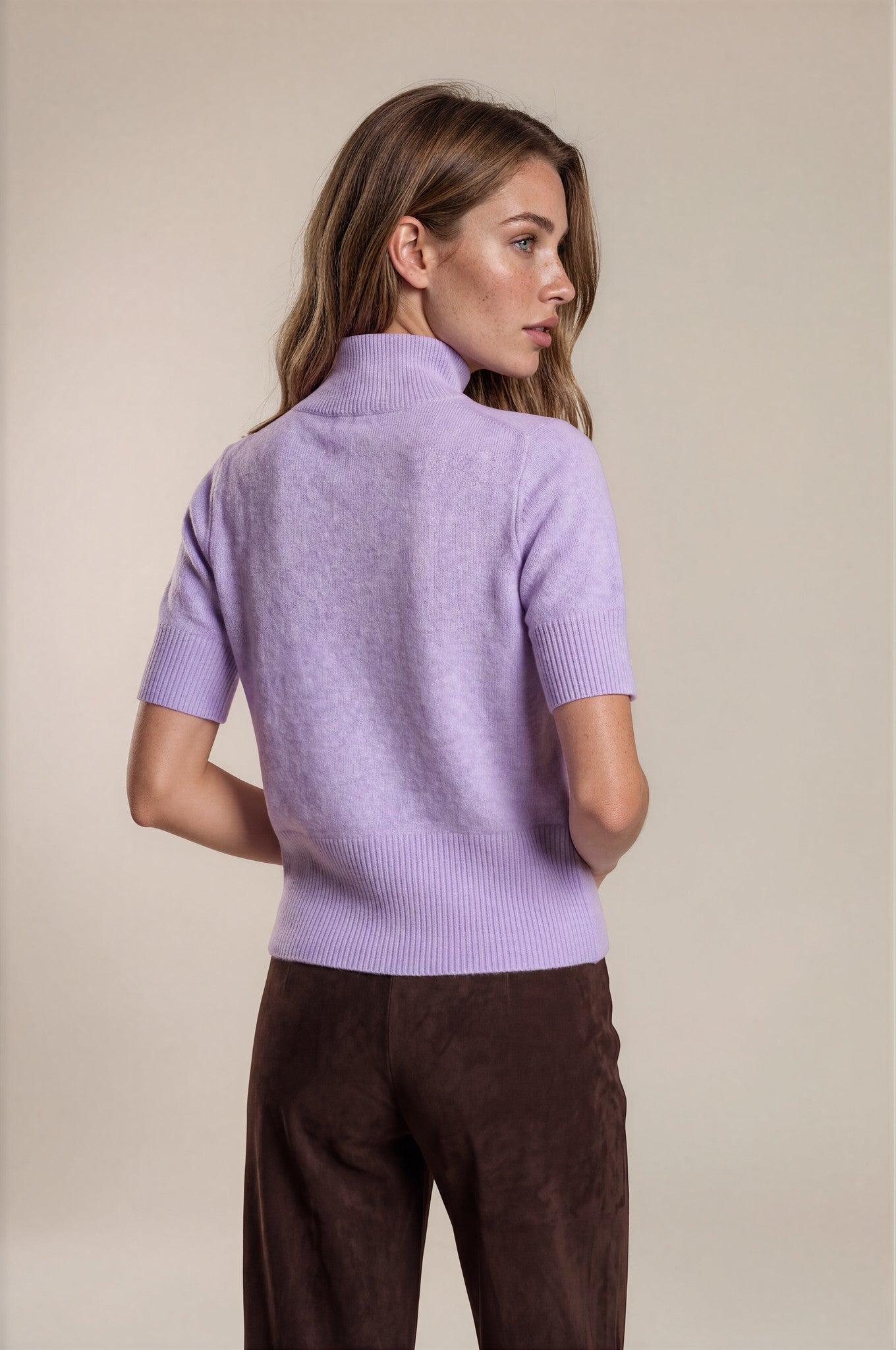 Sem Per Lei Pullover Short Lavender