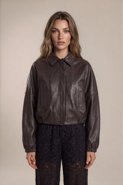 Blouson en cuir Sem Per Lei