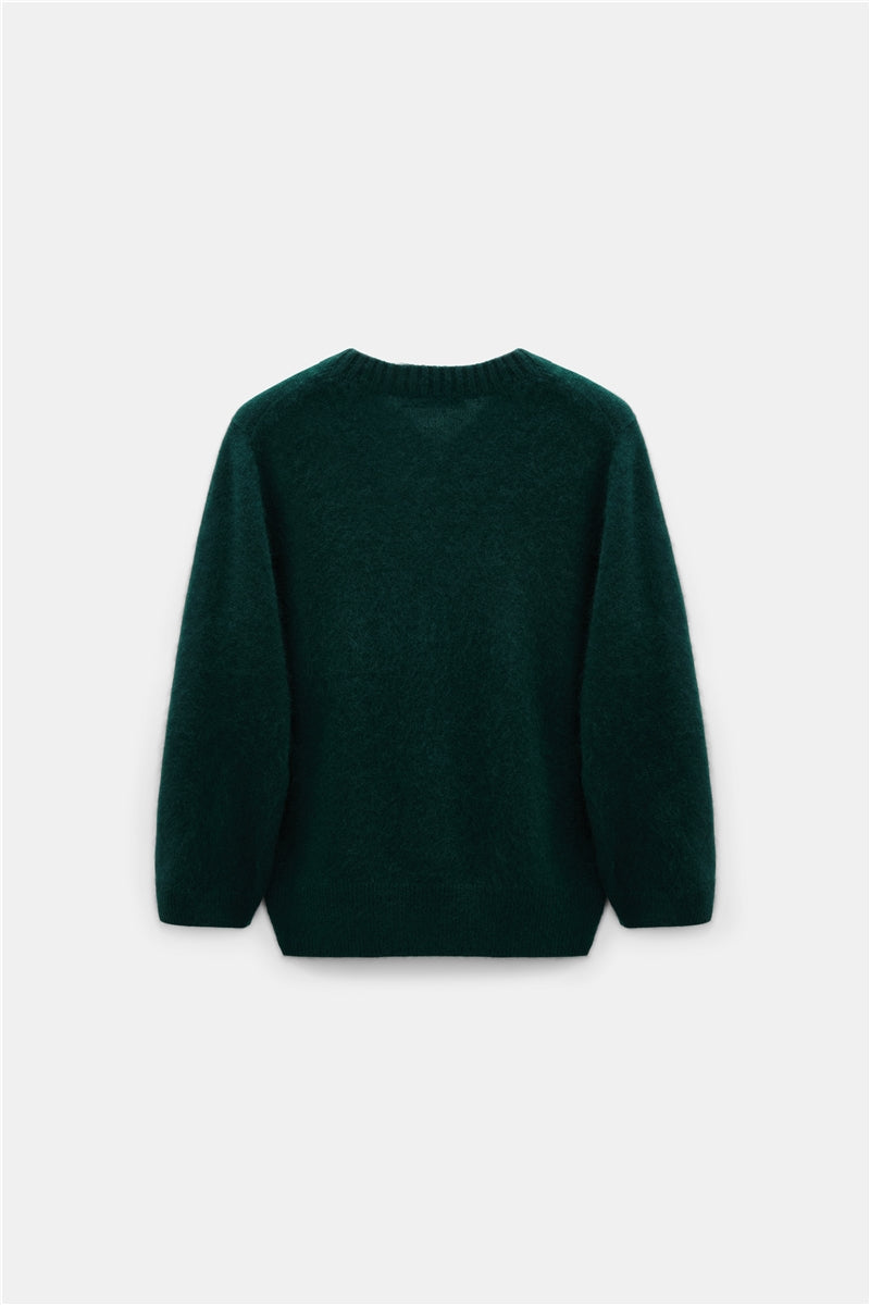 Dorothee Schumacher Pullover Fluffy Statements Emerald