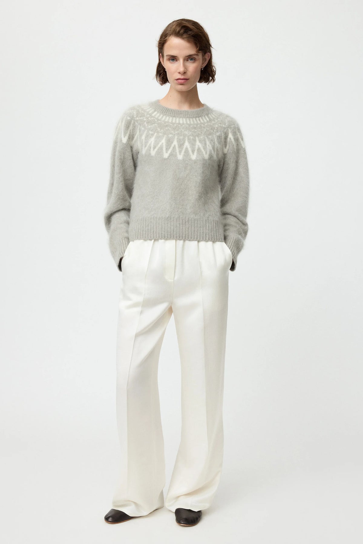 Softgoat Pullover Brushed Isle Greige