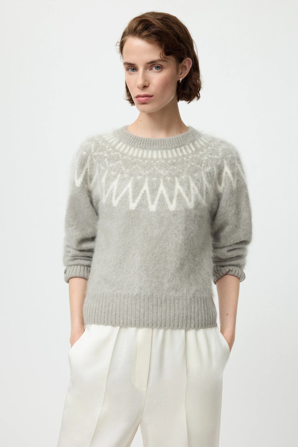 Softgoat Pullover Brushed Isle Greige