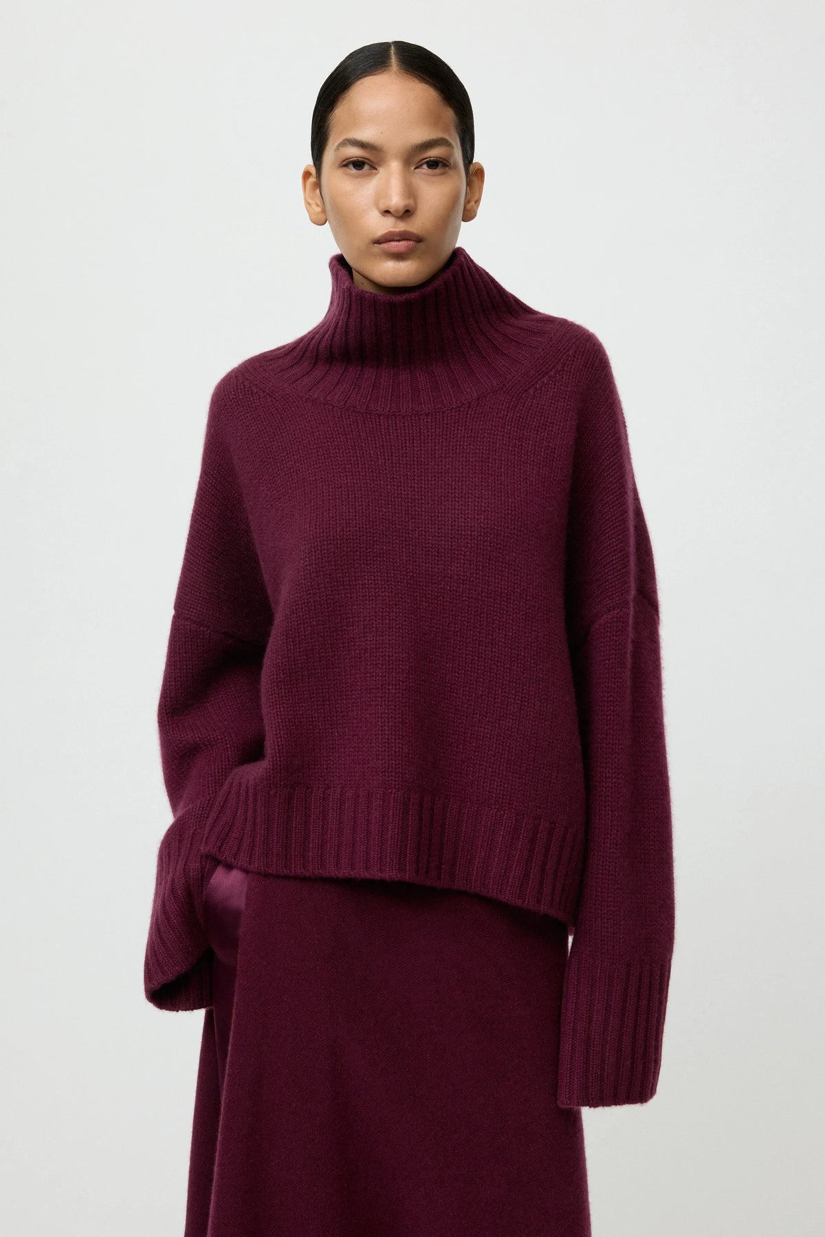 Softgoat Turtleneck Girlfriend Bordeaux
