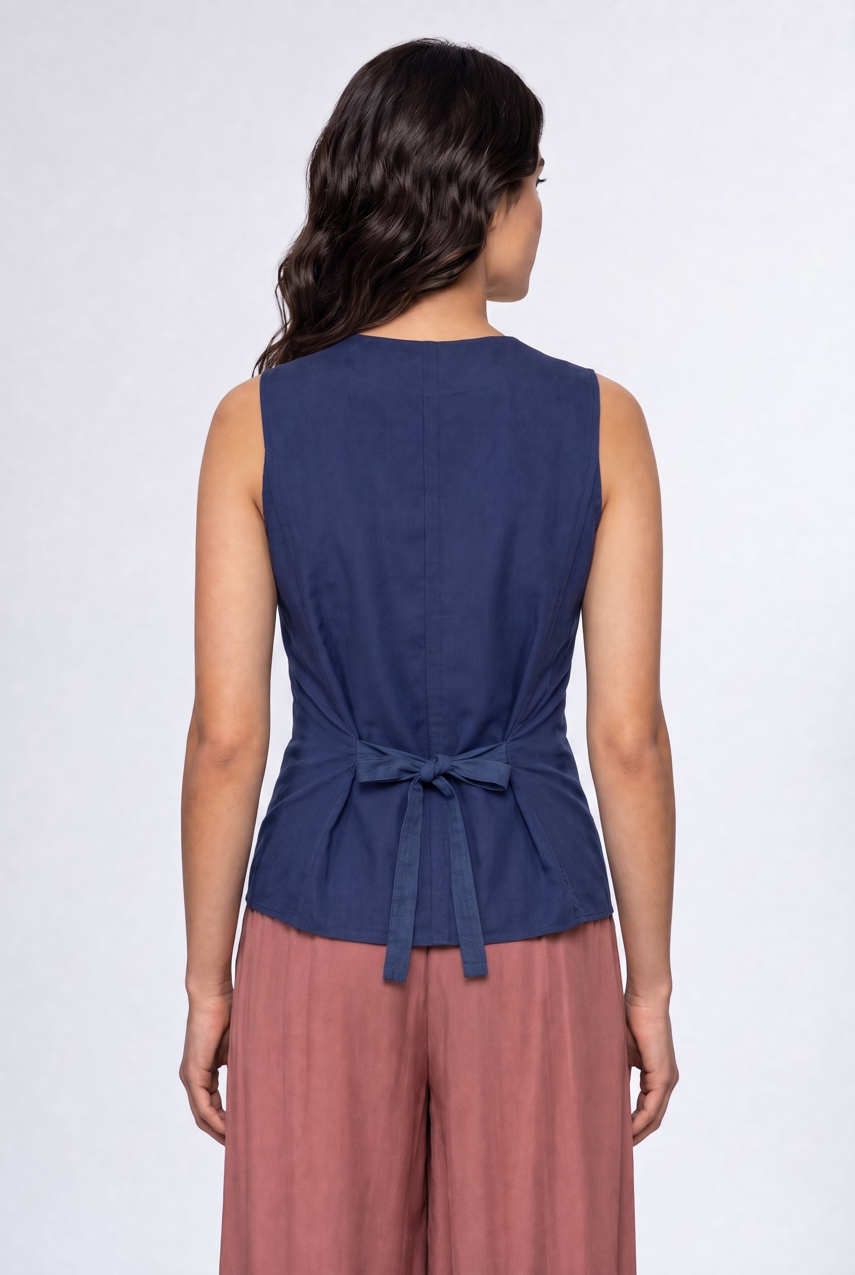 120% Lino Weste Indigo