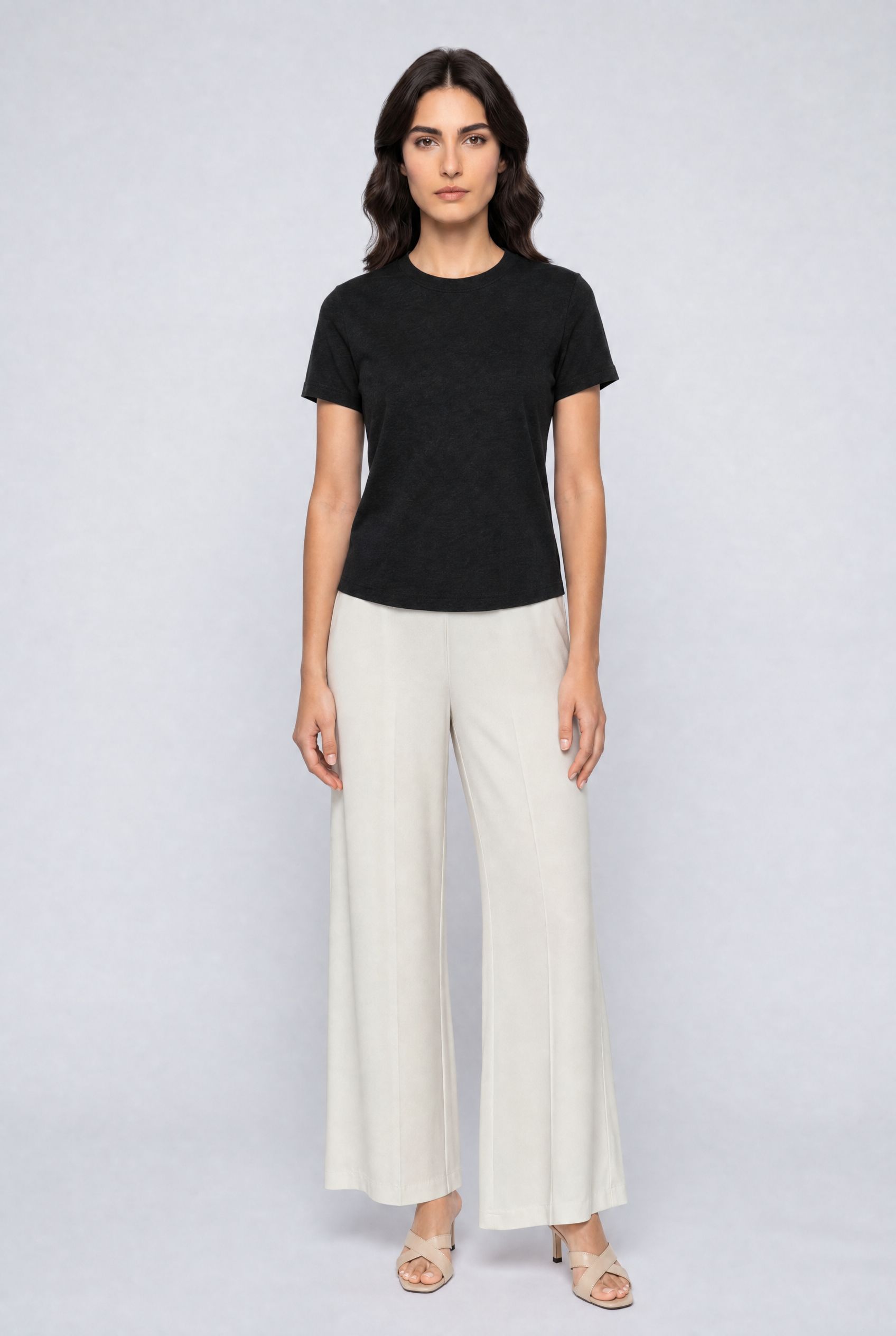 BL Pants Bianco Wideleg