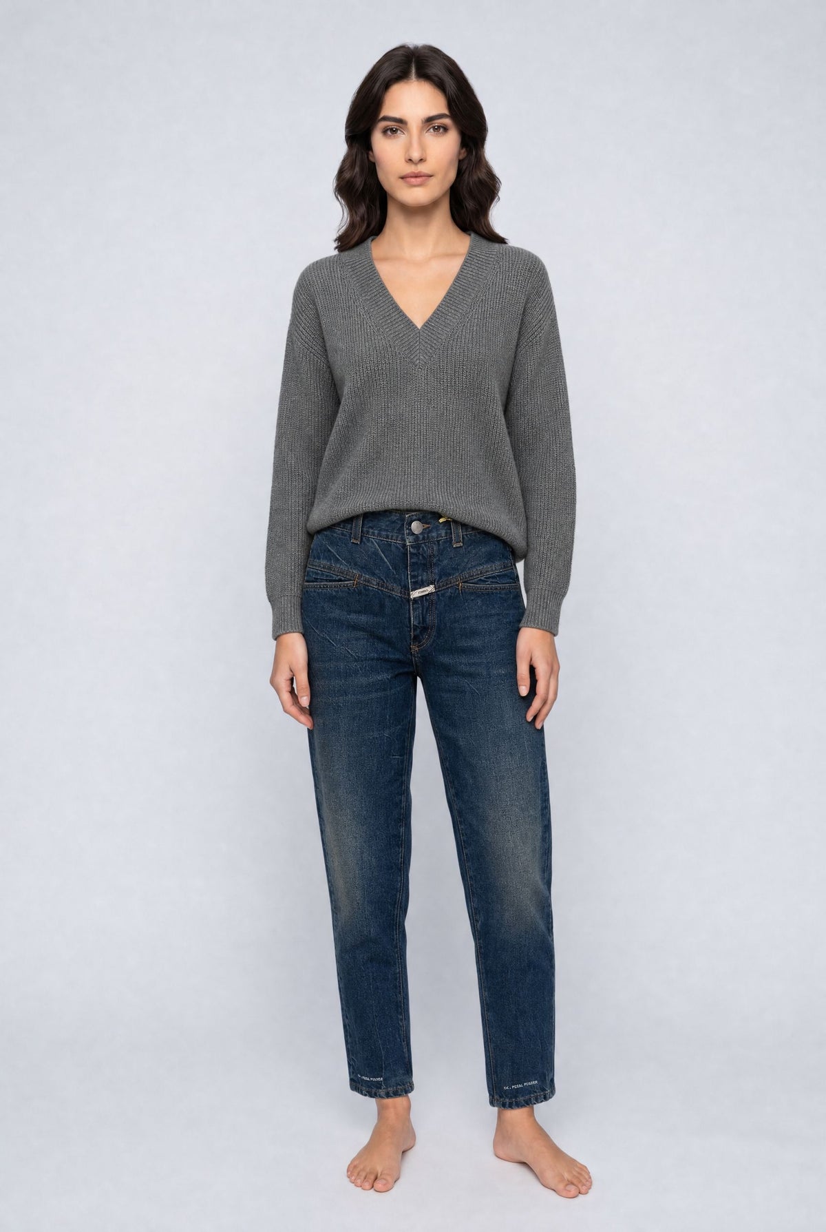 SAINTE MER Pullover V Flanell